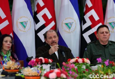 Presidente - Comandante Daniel Ortega, Vicepresidenta de Nicaragua, Compañera Rosario Murillo y Comandante en Jefe, General de Ejército Julio César Avilés Castillo