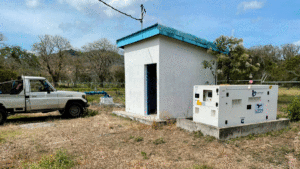 Generador eléctrico para cubrir emergencias en un sector de la ciudad de Jinotega
