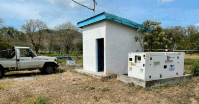 Generador eléctrico para cubrir emergencias en un sector de la ciudad de Jinotega