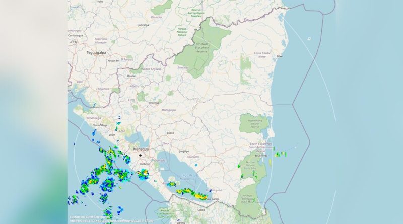 Clima en Nicaragua: Lluvias ligeras en el Pacífico y Caribe del país