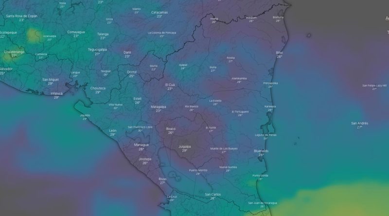 Clima en Nicaragua: Lluvias ligeras en las regiones del Pacífico, Norte y Central del país
