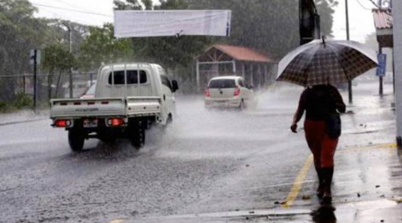 Lluvia sobre Managua