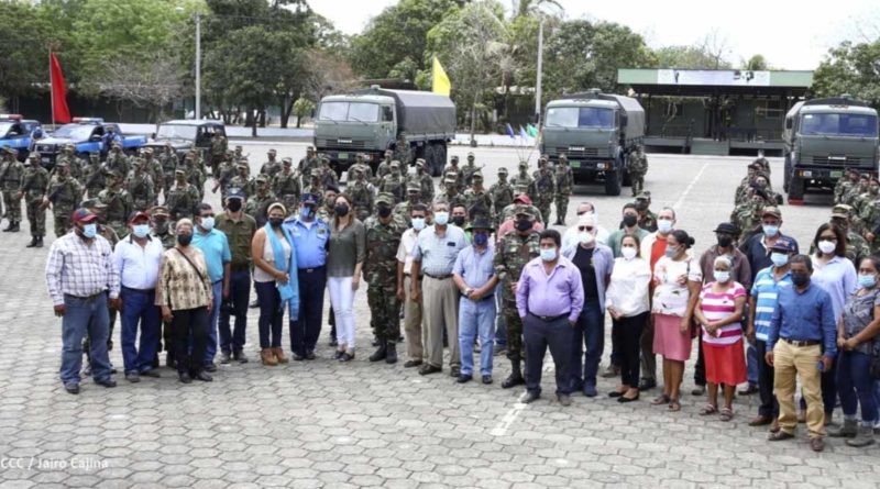 Ejercito de Nicaragua clausura plan de protección y seguridad de la cosecha cafetalera, Ciclo Productivo 2021-2022