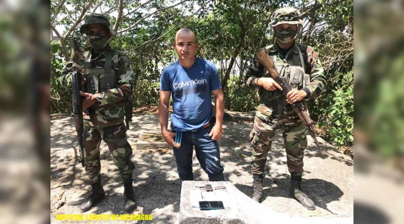 Ciudadano retenido por el Ejército de Nicaragua por tráfico ilegal de arma en San Carlos, Río San Juan