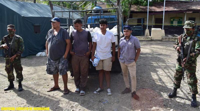 Ciudadanos retenidos por el Ejército de Nicaragua por tráfico ilegal de cianuro
