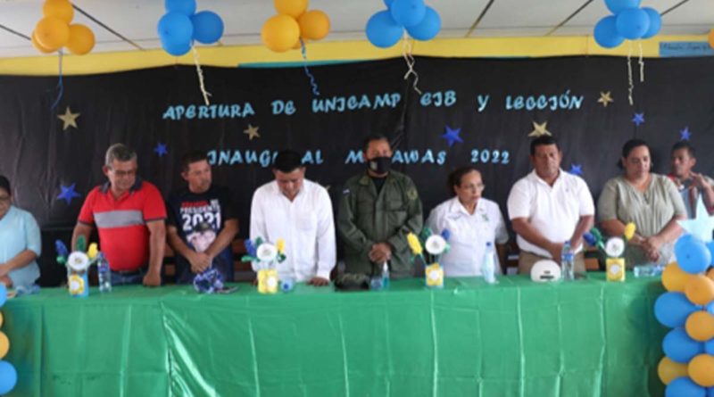 Consejo Nacional de Universidades en coordinación con la Universidad de las Regiones Autónomas de la Costa Caribe Nicaragüense en la apertura de la Primera Universidad en el Campo ubicada en el corazón de la Reserva de Biosfera Bosawas