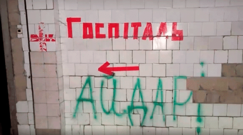 Pintas de formaciones fascistas ucranianas