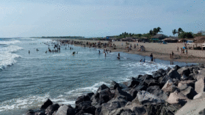 Playa de Pasocaballos en Corinto, Chinandega