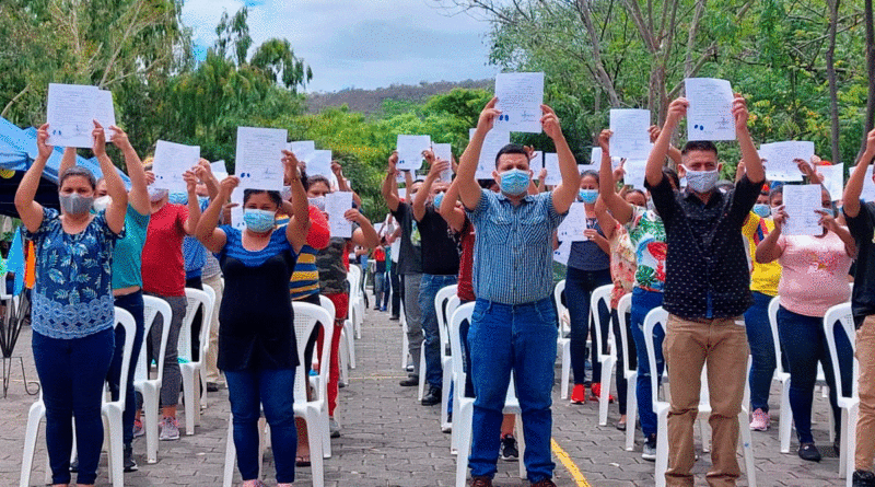 Reos en el Sistema Penitenciario Nacional de Matagalpa recibiendo el beneficio legal de convivencia familiar
