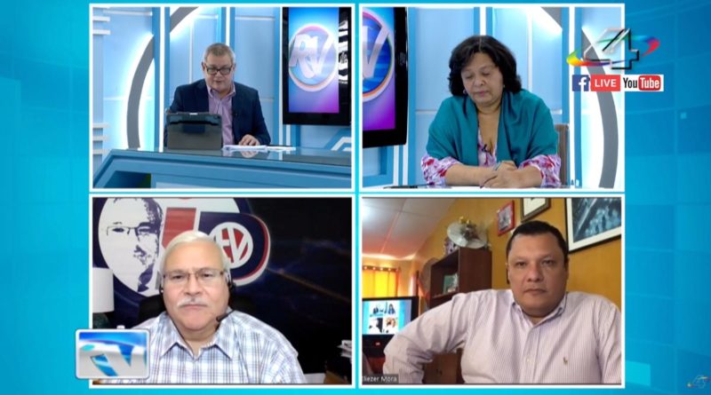 Tirsa Sáenz, Adolfo Pastrán y Eliezer Mora en la Revista En Vivo con Alberto Mora, 26 de abril 2022