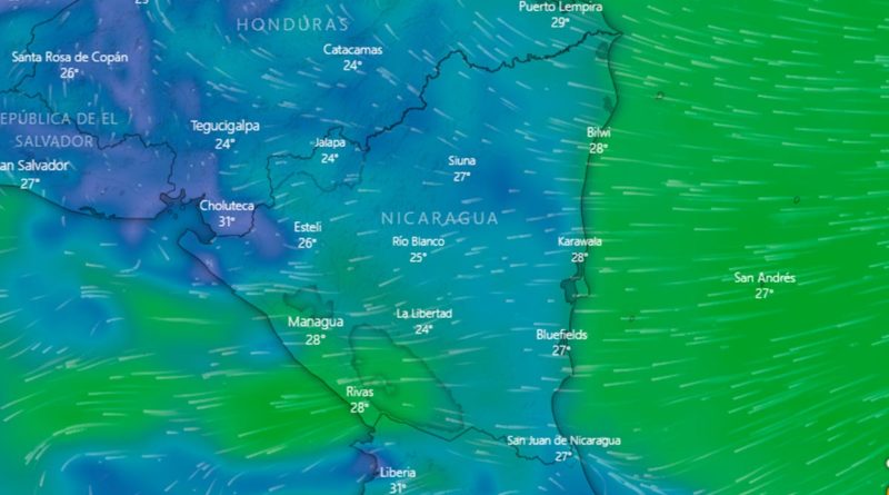 INETER: Poca nubosidad y vientos variables en el Pacífico de Nicaragua