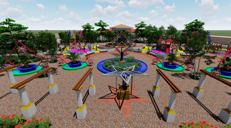 Así será el nuevo parque central de Teustepe en Boaco