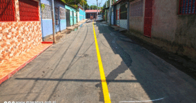 Nuevas calles asfaltadas en el barrio Recreo Sur de Managua