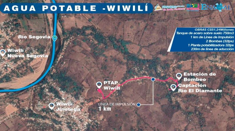 Proyecto de ampliación y mejoramiento del sistema de agua potable en la Ciudad de Wiwilí de Jinotega.