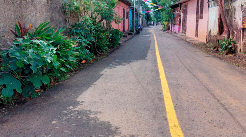 Nuevas calles en el barrio Larreynaga de Managua