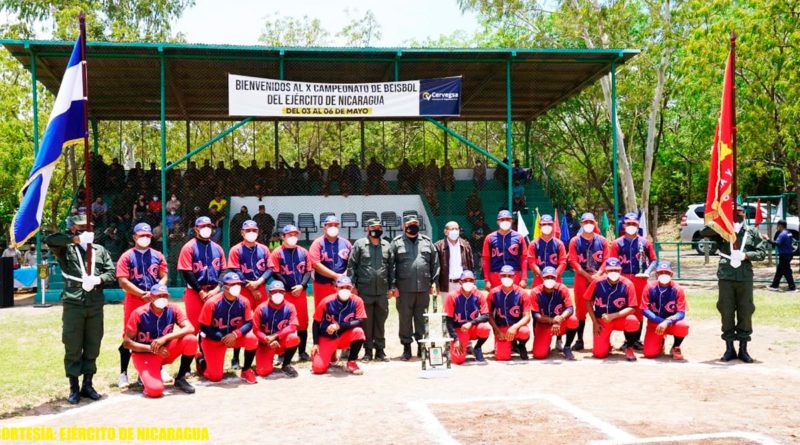 Ejército de Nicaragua en Clausura del X Campeonato de Béisbol