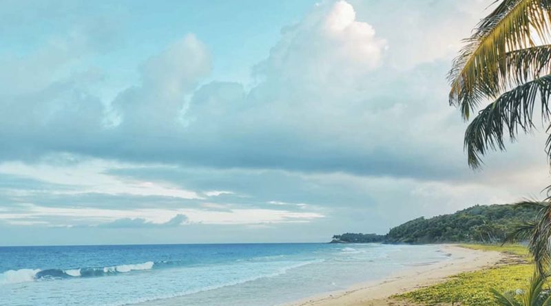 Vista de una de las playas del Caribe nicaragüense