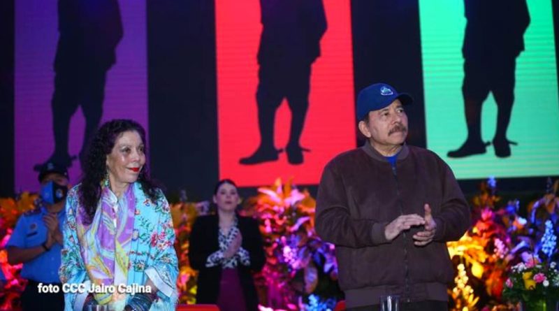 Presidente - Comandante Daniel Ortega y Vicepresidenta - Compañera Rosario Murillo