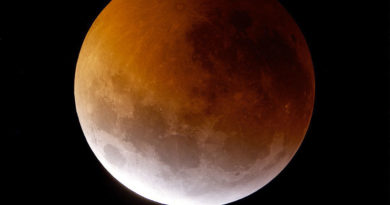 Fotografía de un eclipse lunar de sangre