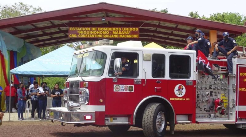 Estación de bomberos inaugurada en Niquinohomo, Masaya