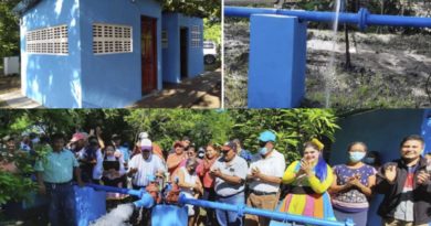 Inauguración del proyecto de agua potable en Villanueva en Chinandega