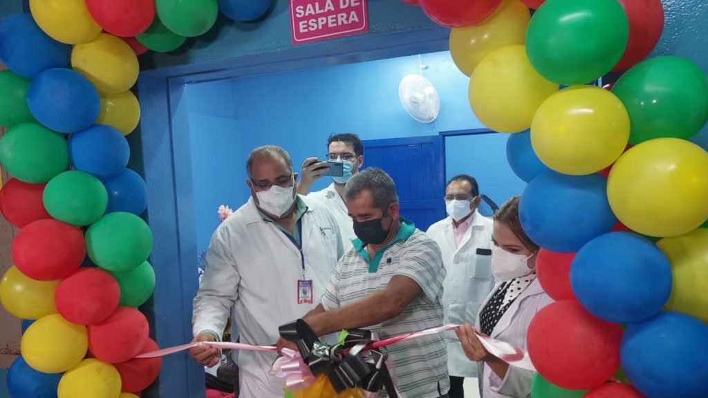 Inauguración de la sala de espera en el área de imagenología del Hospital Lenin Fonseca