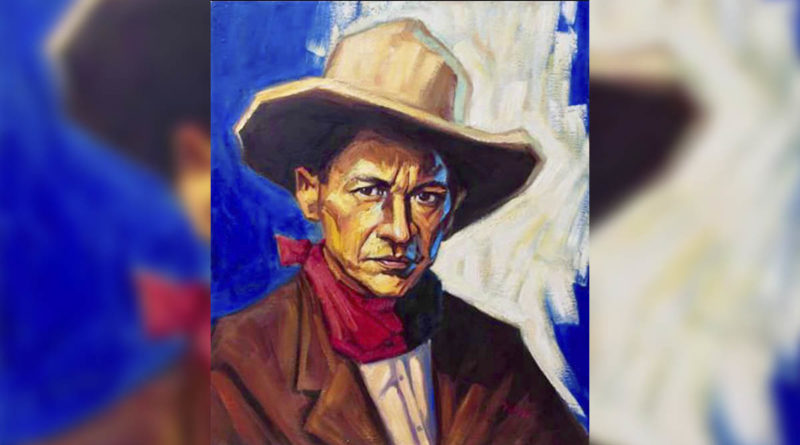 Retrato en pintura del General Sandino