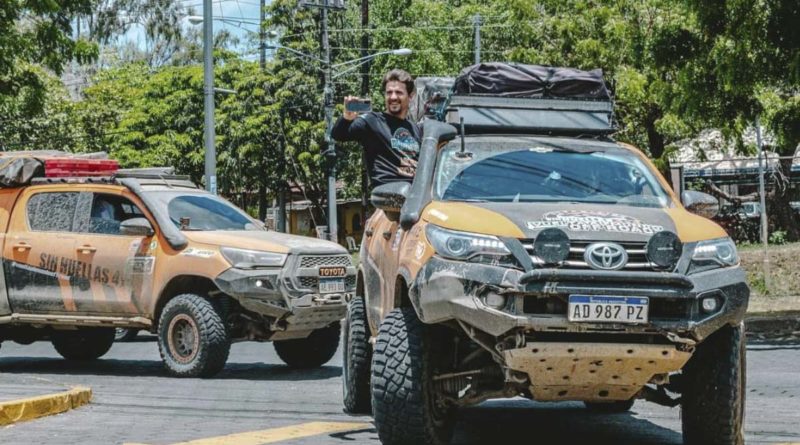 El club Sin Huellas 4X4 de Argentina llegó a Nicaragua este viernes