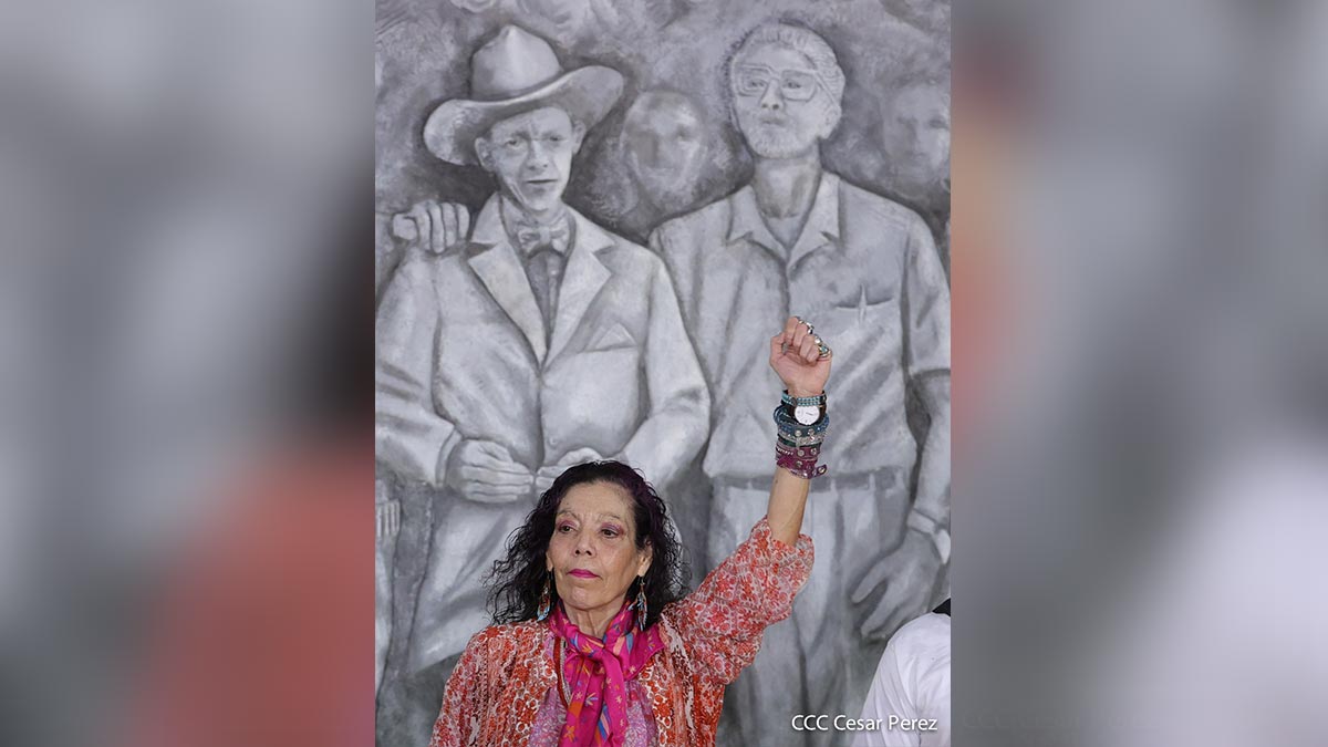 Declaraciones de Compañera Rosario después del Acto en Conmemoración del 86 Aniversario Natal del Comandante Carlos Fonseca