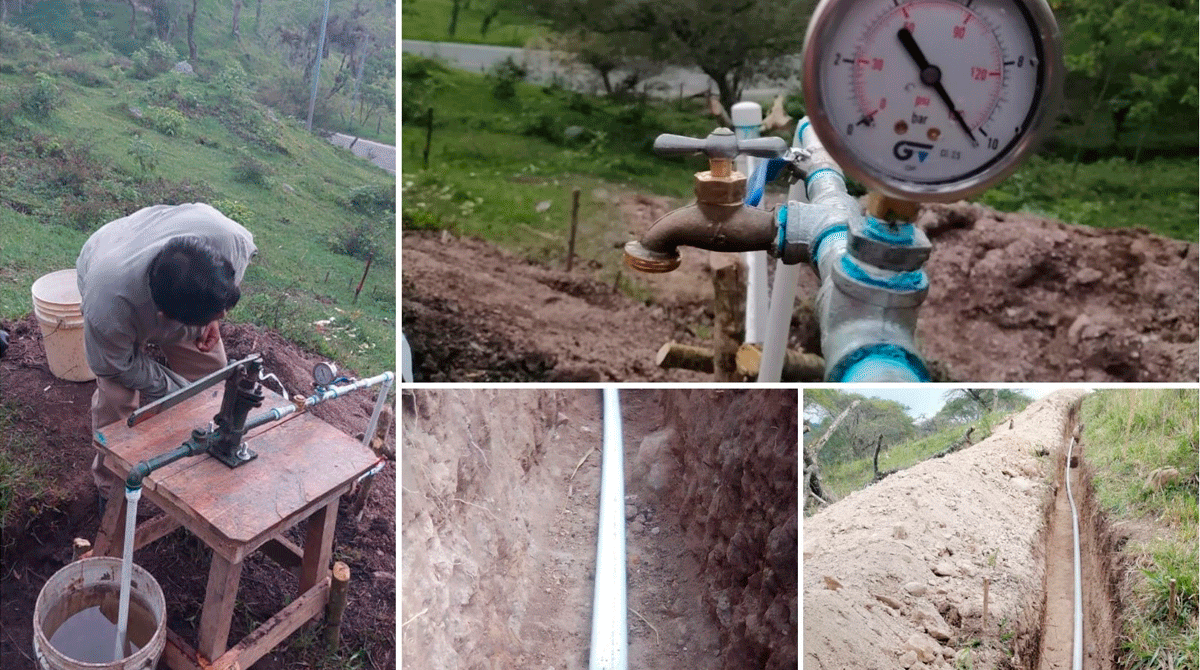 ENACAL avanza en obras de agua potable en Las Sabanas, Madriz