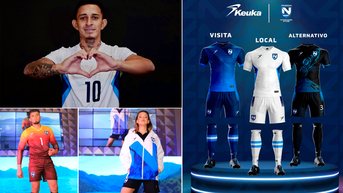 Selecci n nicarag ense de f tbol presenta su nueva indumentaria