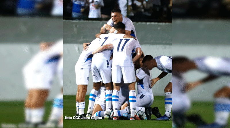 Jugadores del equipo de la Selección de fútbol de Nicaragua.