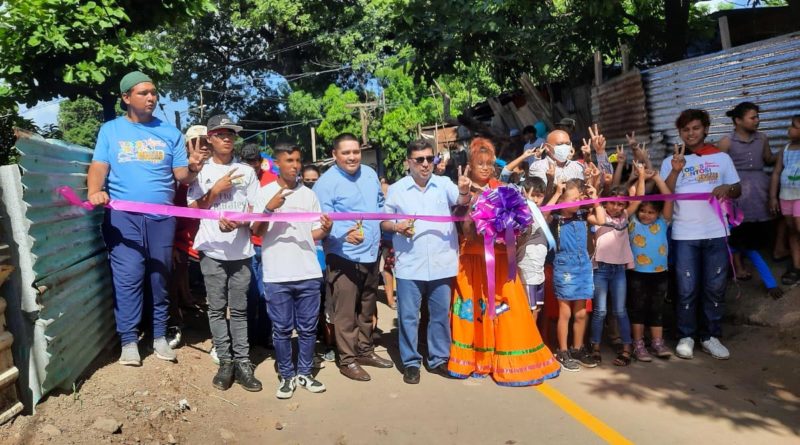 Alcaldía de Managua inaugura calles nuevas en el Barrio Carlos Núñez