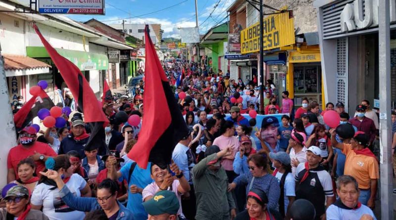 Caminata en saludo al 43/19 realizada en Matagalpa