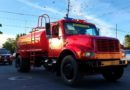 Camiones de bomberos que fueron enviados a la nueva estación en El Realejo
