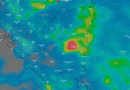 Imagen satelital sobre el clima en Nicaragua
