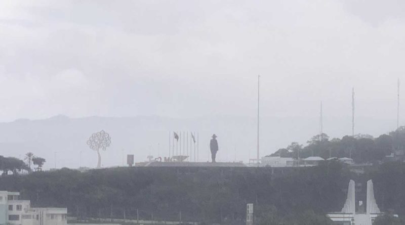Vista hacia la Loma de Tiscapa en Managua