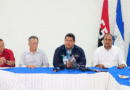 Representantes de Nicaragua y El Salvador en la firma del convenio de cooperación en agricultura y ganadería