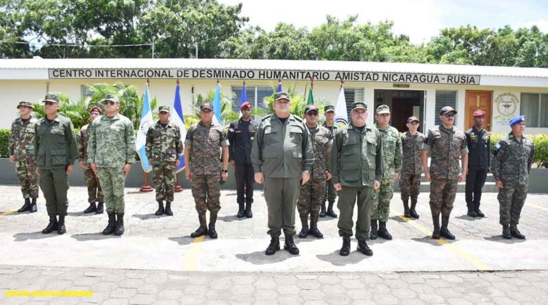 Ejército de Nicaragua realiza ceremonia de graduación en desminado humanitario