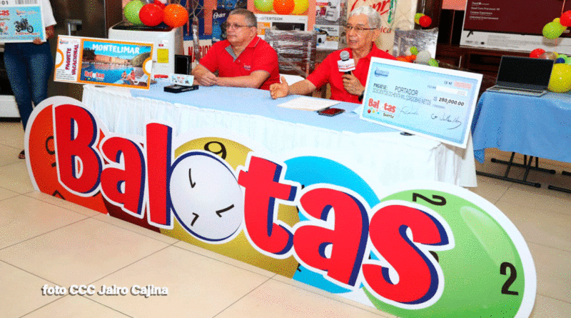 Lanzamiento del nuevo juego “Balotas, los colores de la suerte” de la Lotería Nacional.