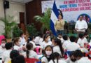 Estudiantes del Colegio VIlla Libertad durante la actividad desarrollada por el MARENA