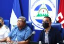 Conferencia de prensa brindada por autoridades del MIGOB