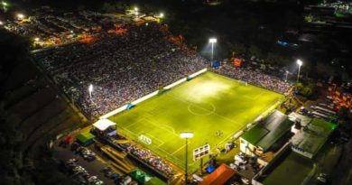 Fotografía aérea del Estadio Nacional de Fútbol durante el encuentro de Nicaragua vs Trinidad y Tobago