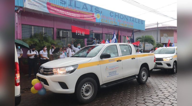 Ministerio de Salud de Chontales recibe 3 nuevos medios de transporte del Gobierno Sandinista