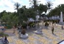 Imagen del diseño del parque central Rubén Darío en Diriamba