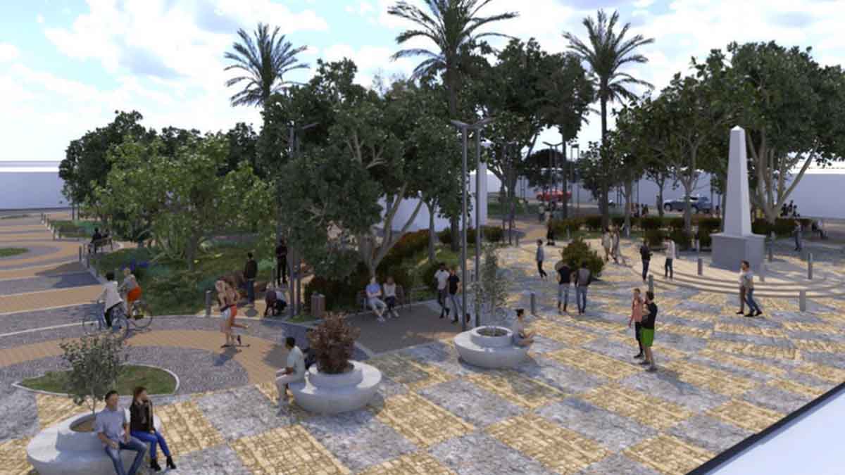 Así será la remodelación del parque central Rubén Darío en Diriamba