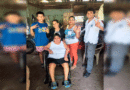 Protagonista recibiendo su silla de rueda en el departamento de Río San Juan.