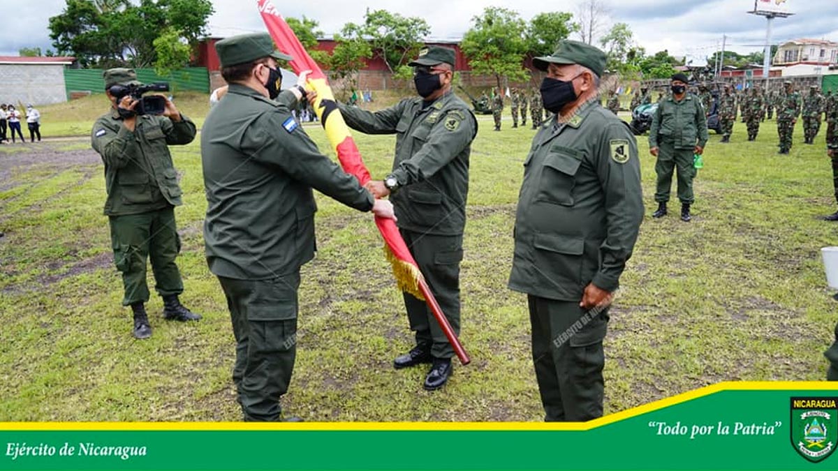 Ejército de Nicaragua realiza traspaso de mando del 1 Comando Militar Regional