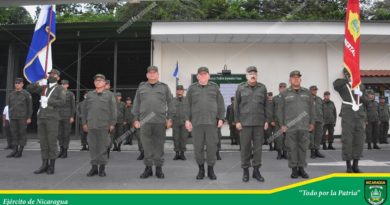 Ejército de Nicaragua realizó traspaso de mando del Cuerpo de Transmisiones