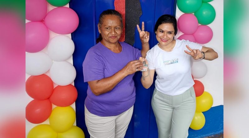 ALMA entrega vivienda digna a familia del Distrito Tres de Managua